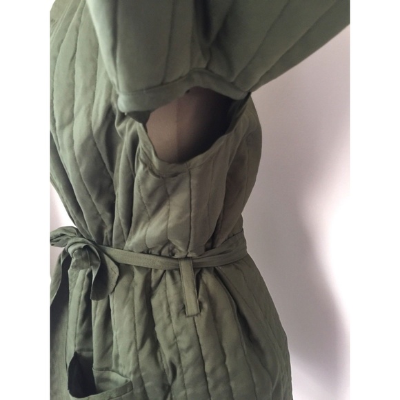 Daya by Zendaya Green Quilted Kimono Jacket - Picture 7 of 8